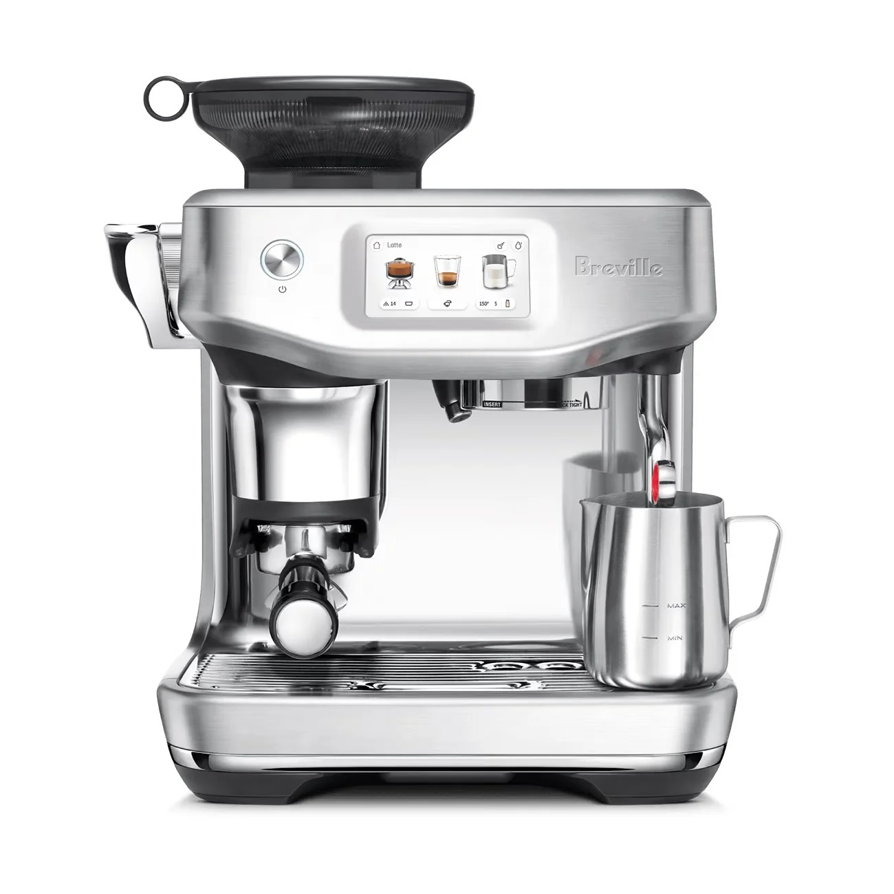 Breville Barista Touch Impress Espresso Machine - Sea Salt Brass Cup