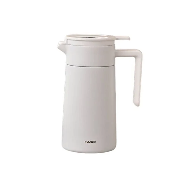 Hario Double Walled Ceramic Coated Metal Server - White / 800ml Cup - Image 5
