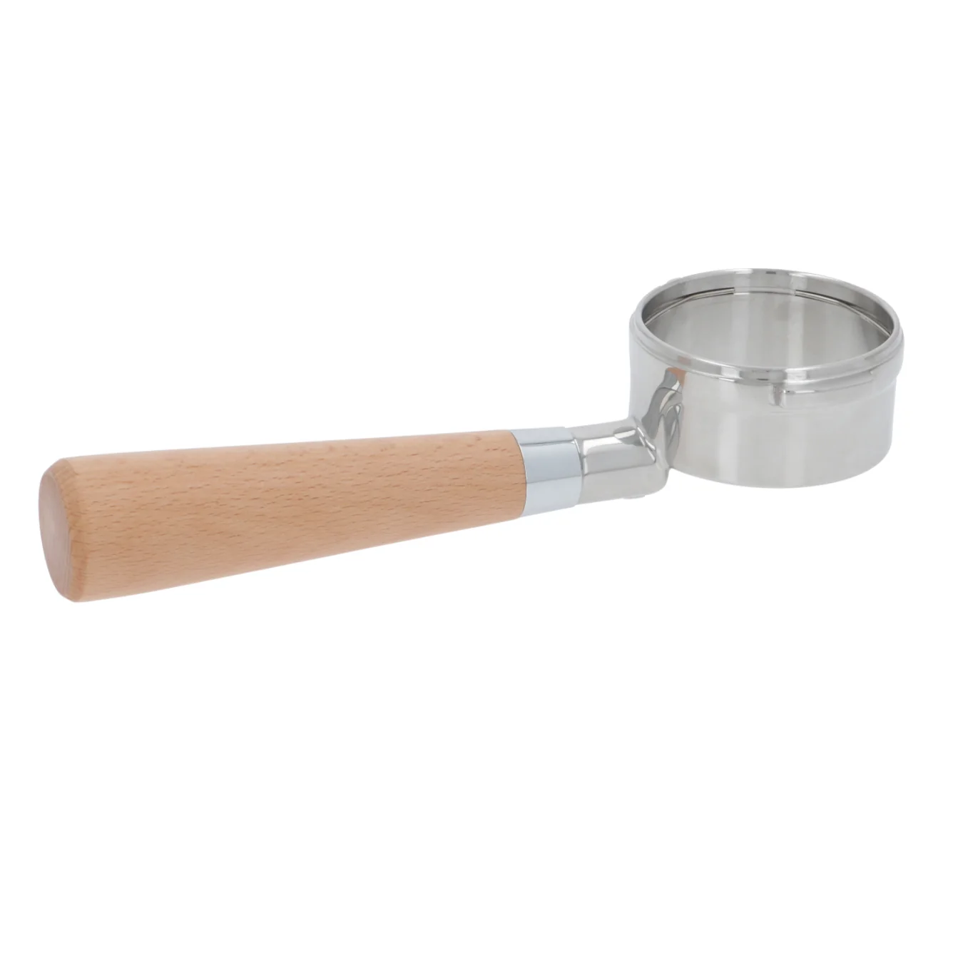 Breville Compatible 58mm Group Bottomless Portafilter With Wood Handle (After-Market) Coffee