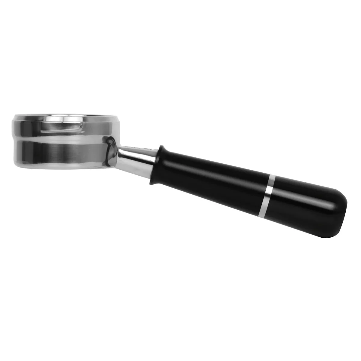 Pesado Stainless Steel Bottomless Hybrid Portafilter (5.0mm) - Black / Black Coffee